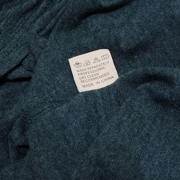 Poetsky Sleeveless XL Teal Keyhole Back Tank Top Soft Rayon Blend Womens Shirt - Picture 4 of 7